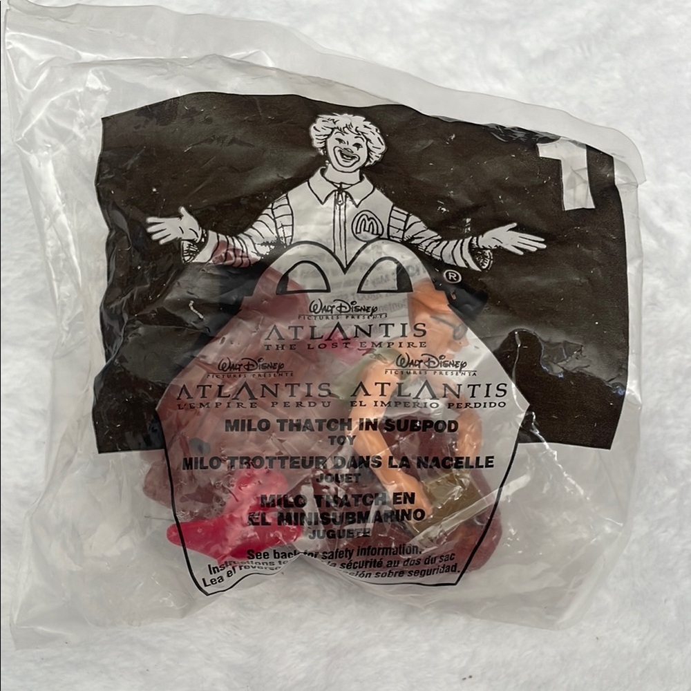 McDonald"s 2001 Walt Disney Atlantis The Lost Empire #1 Milo Thatch In Subpod